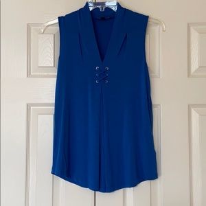 Cable & Gauge Blue Tank Top